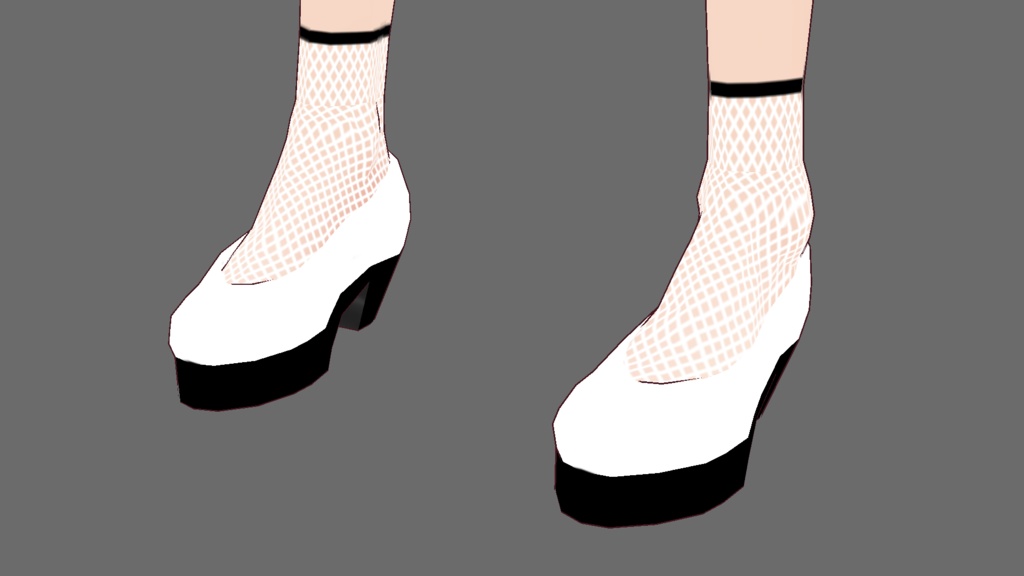 VRoid衣装テクスチャ シースルードレスセット白&黒(ワンピース用)