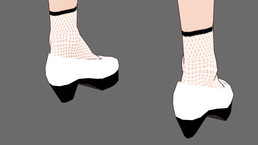 VRoid衣装テクスチャ シースルードレスセット白&黒(ワンピース用)