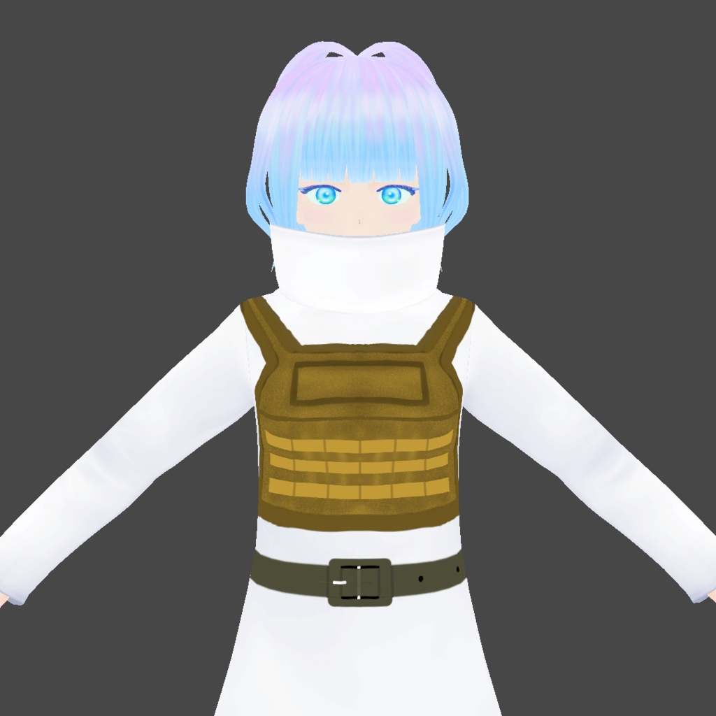 ロングコート用プレートキャリア&ベルトテクスチャ