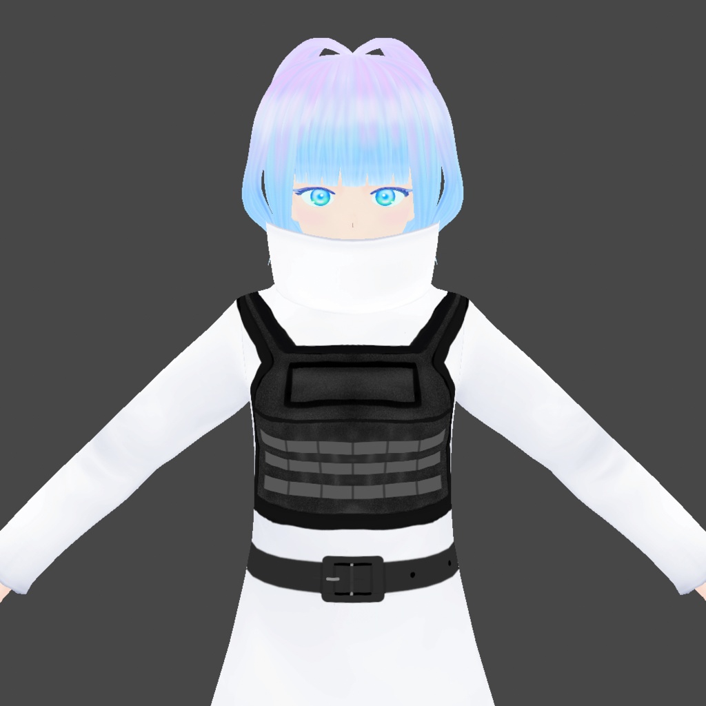 ロングコート用プレートキャリア&ベルトテクスチャ