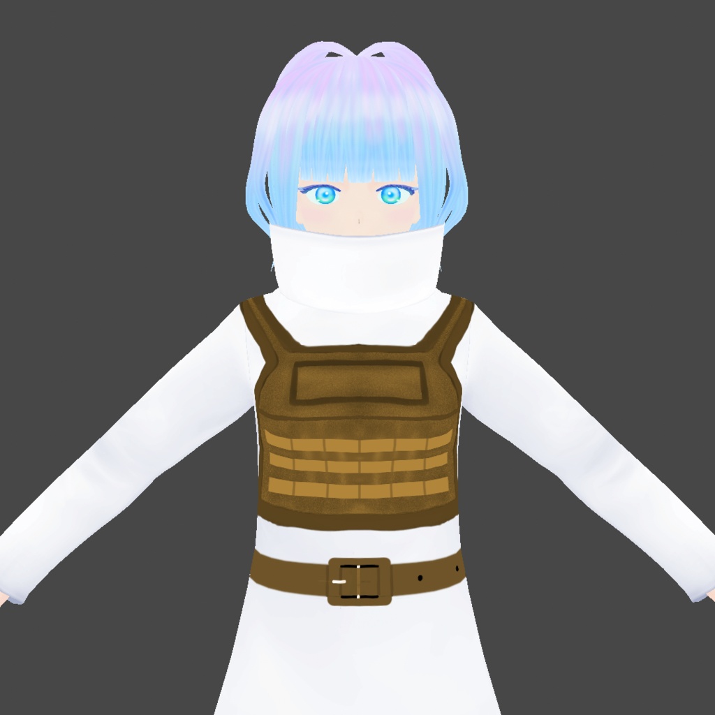 ロングコート用プレートキャリア&ベルトテクスチャ