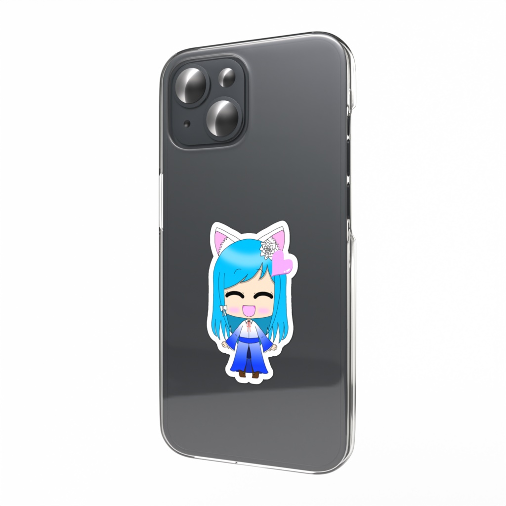 【猫星メモリーVol.1】スマホステッカー ハート