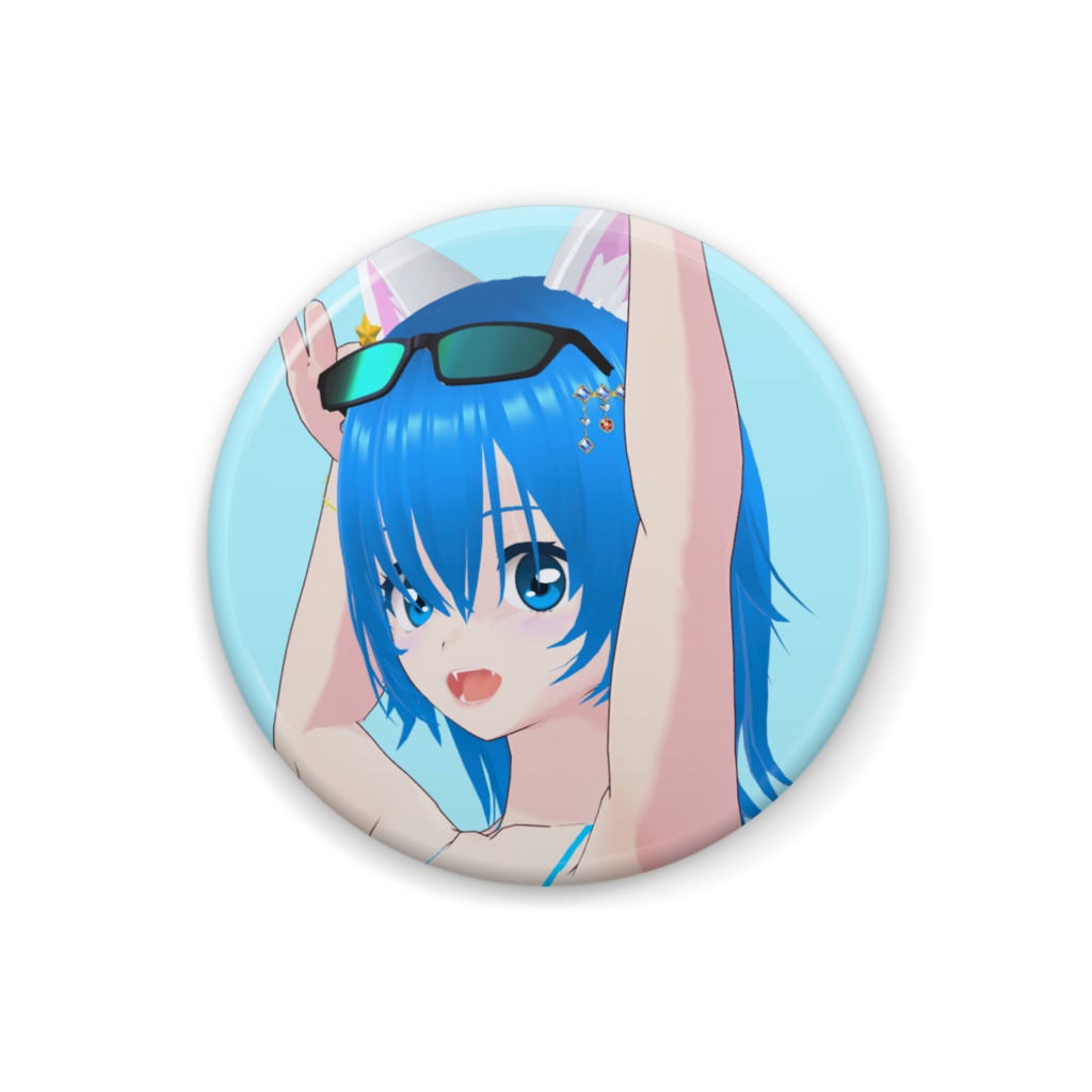【猫星メモリーVol.4】缶バッジ サングラススタイル