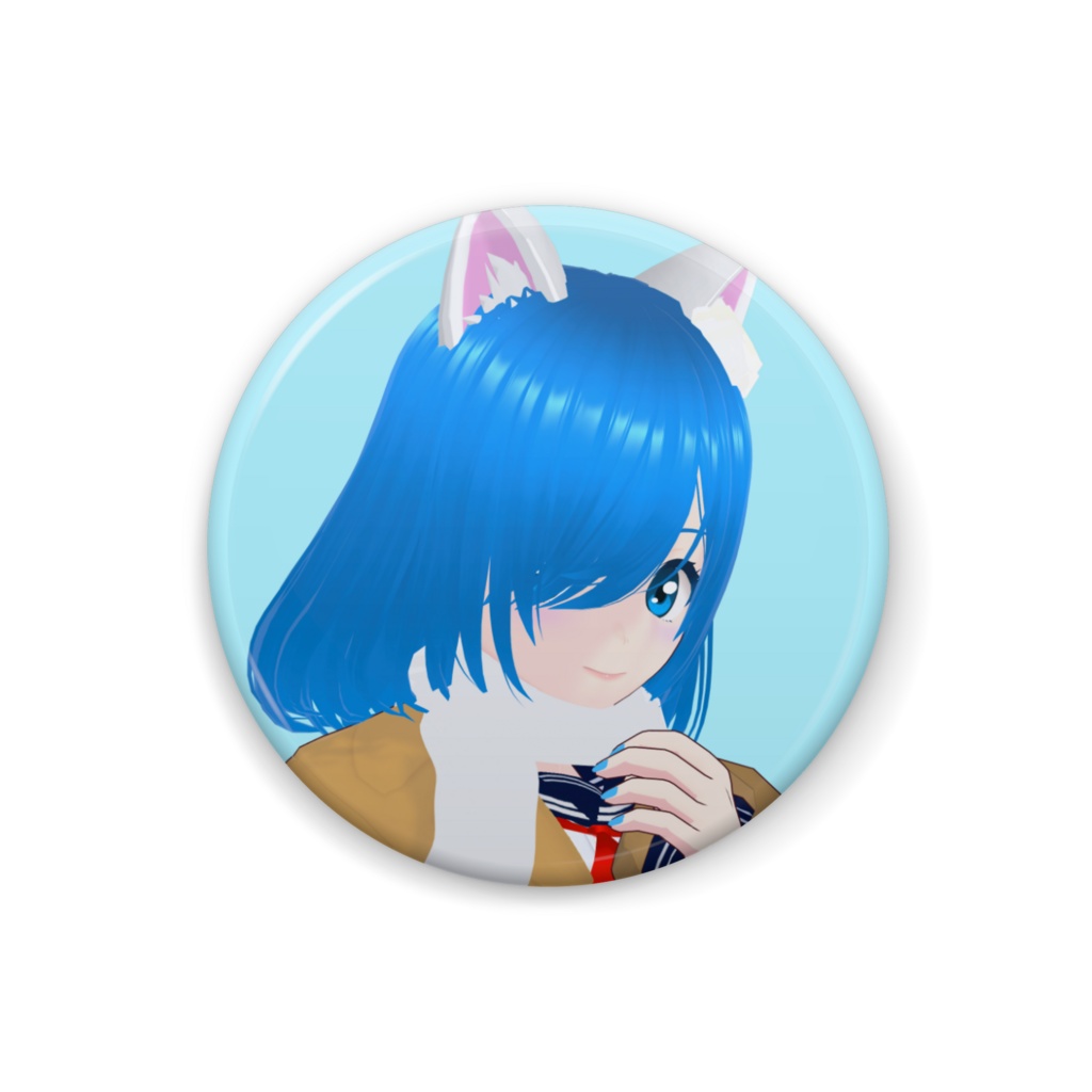 【猫星メモリーVol.5】缶バッジ マフラースタイル