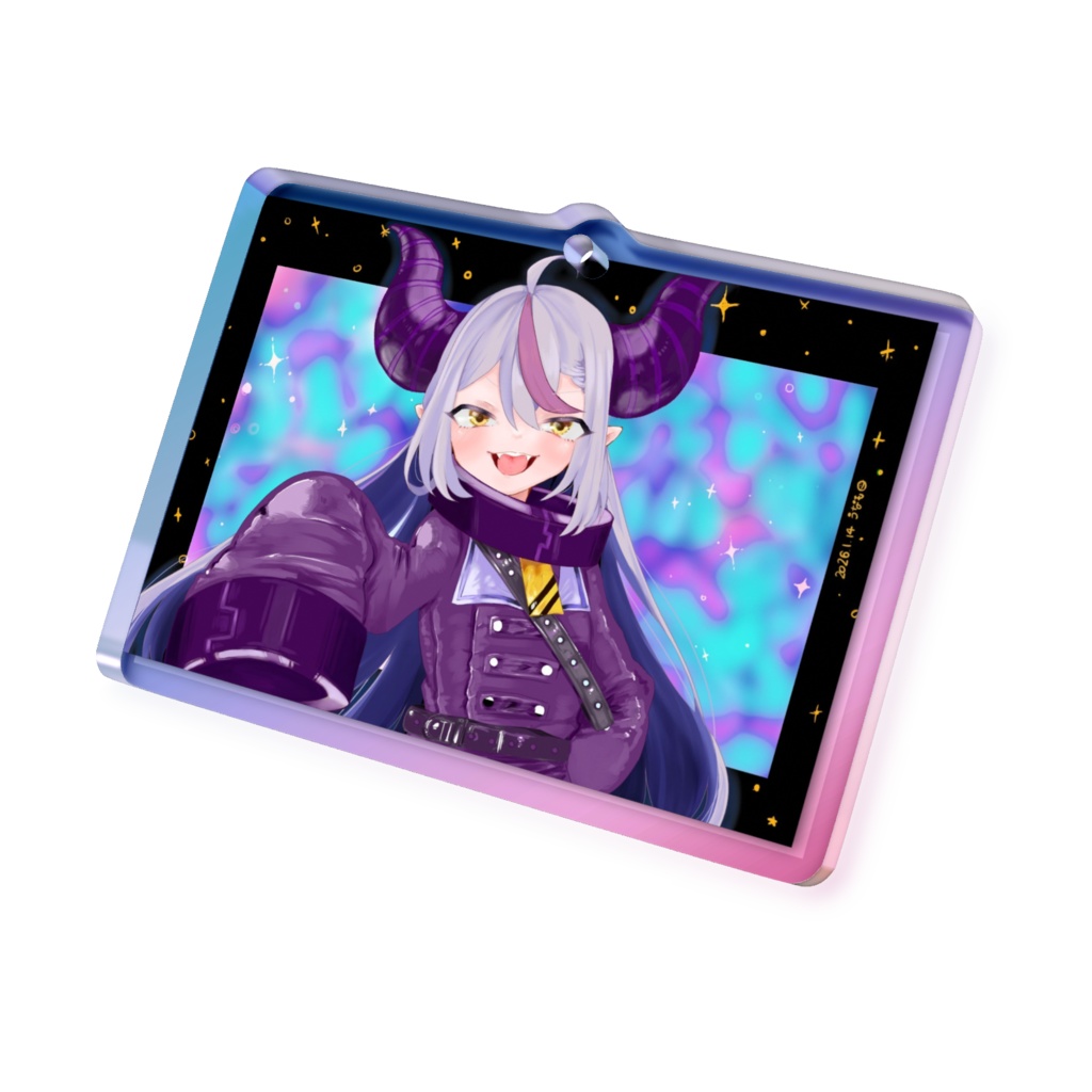 ラプ様オーロラアクリルキーホルダー