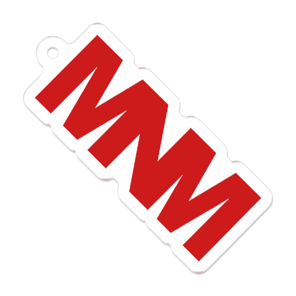 【MNM】logotypeキーホルダー（赤）