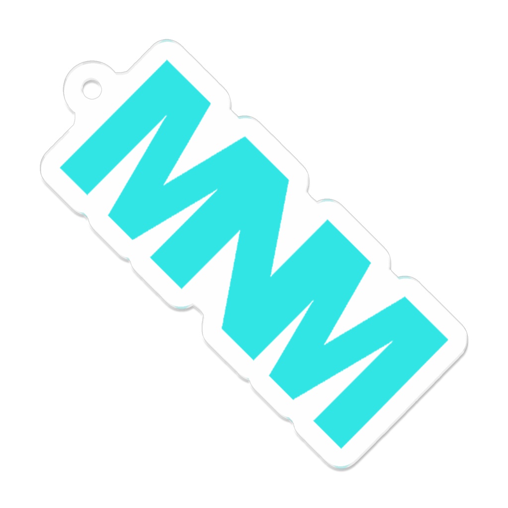 【MNM】logotypeキーホルダー（水色）