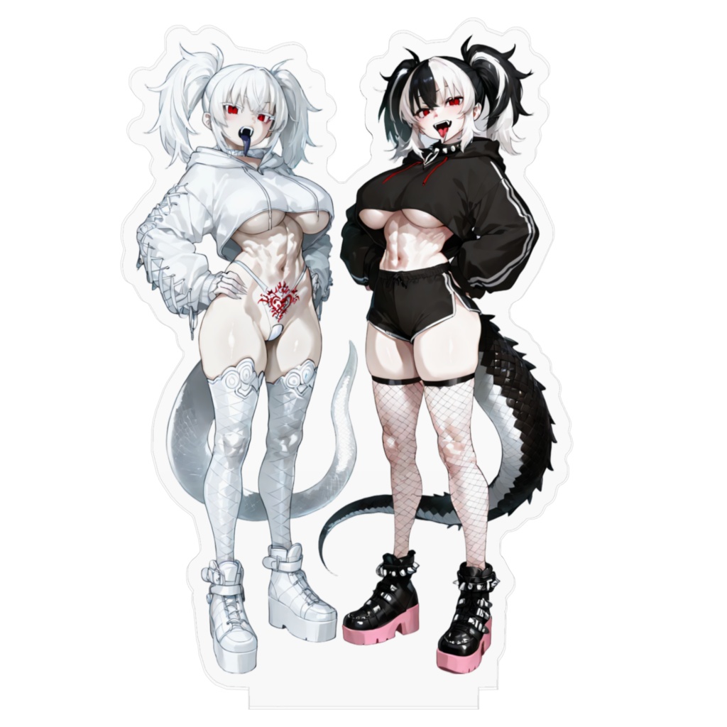 二匹のドラゴン娘