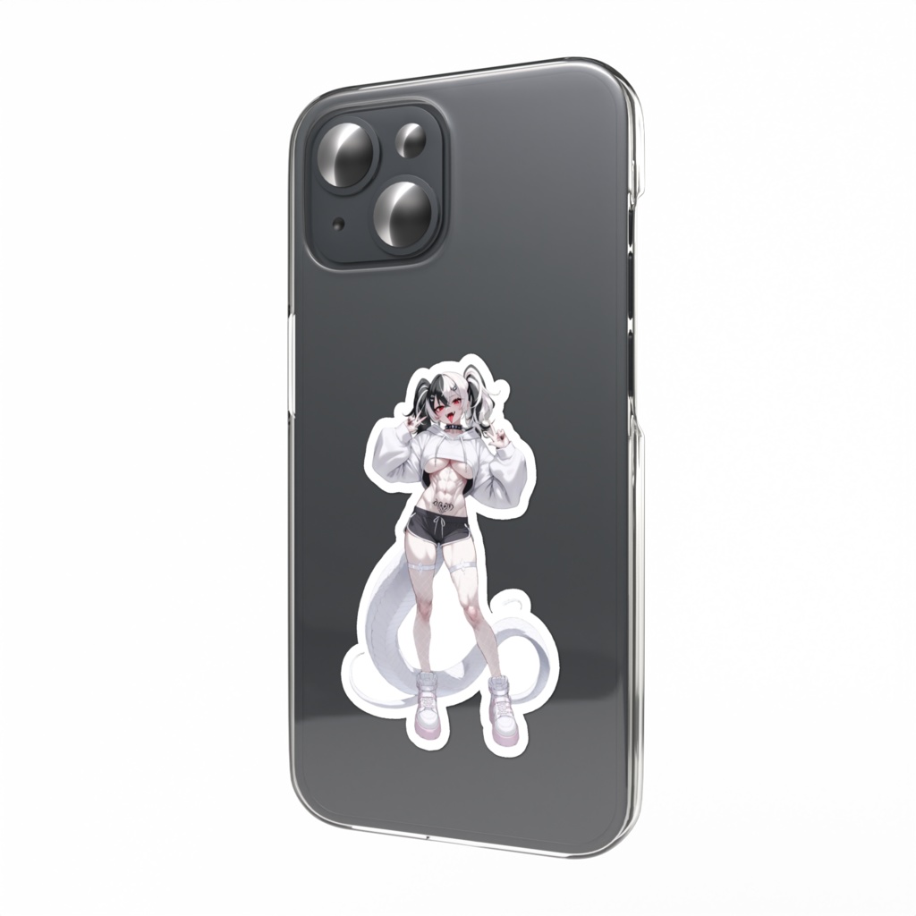 ドラゴン娘 スマホステッカー 