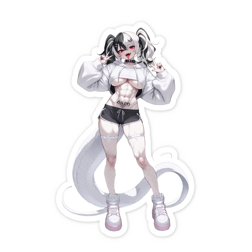 ドラゴン娘 スマホステッカー