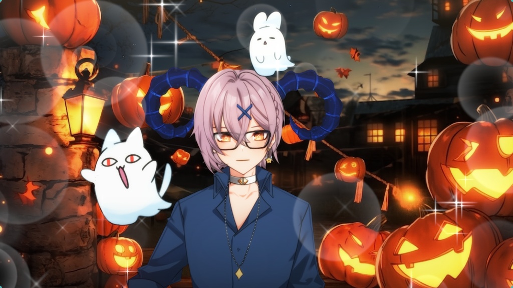 フリー素材|little ghost | ハロウィン|水兎屋