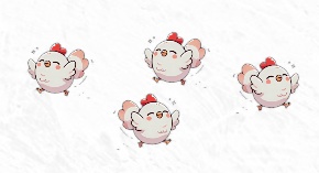 くるくると回転するとり 混乱エフェクトなどに