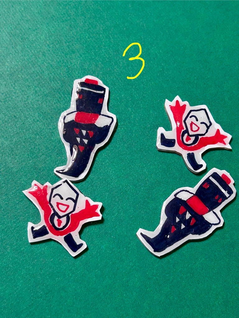 デルタの敵キャラプラ板バッヂ