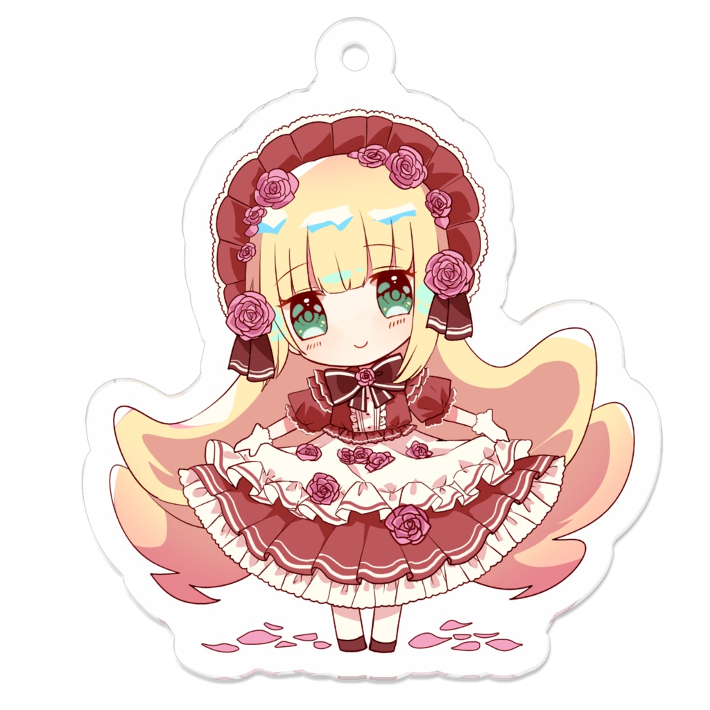 ピンクローズちゃんアクリルキーホルダー