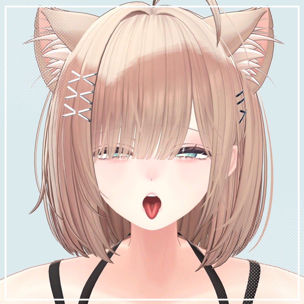 お姉さんマヌカ✧メイクテクスチャ+ブレンドシェイプ✧Makeup texture+Face Blendshape