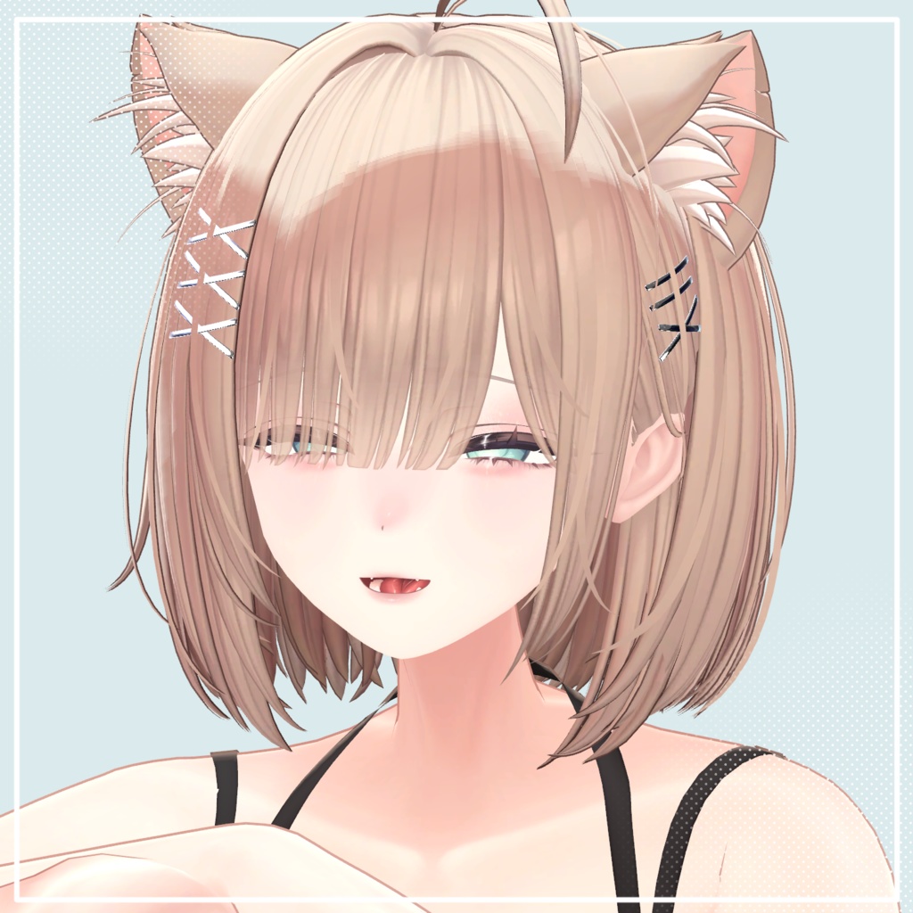 お姉さんマヌカ✧メイクテクスチャ+ブレンドシェイプ✧Makeup texture+Face Blendshape