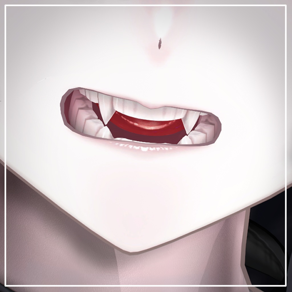 ミルティナの歯に立体感が出るテクスチャ+New舌テクスチャ✧ Milltina Tooth&Tongue texture✧