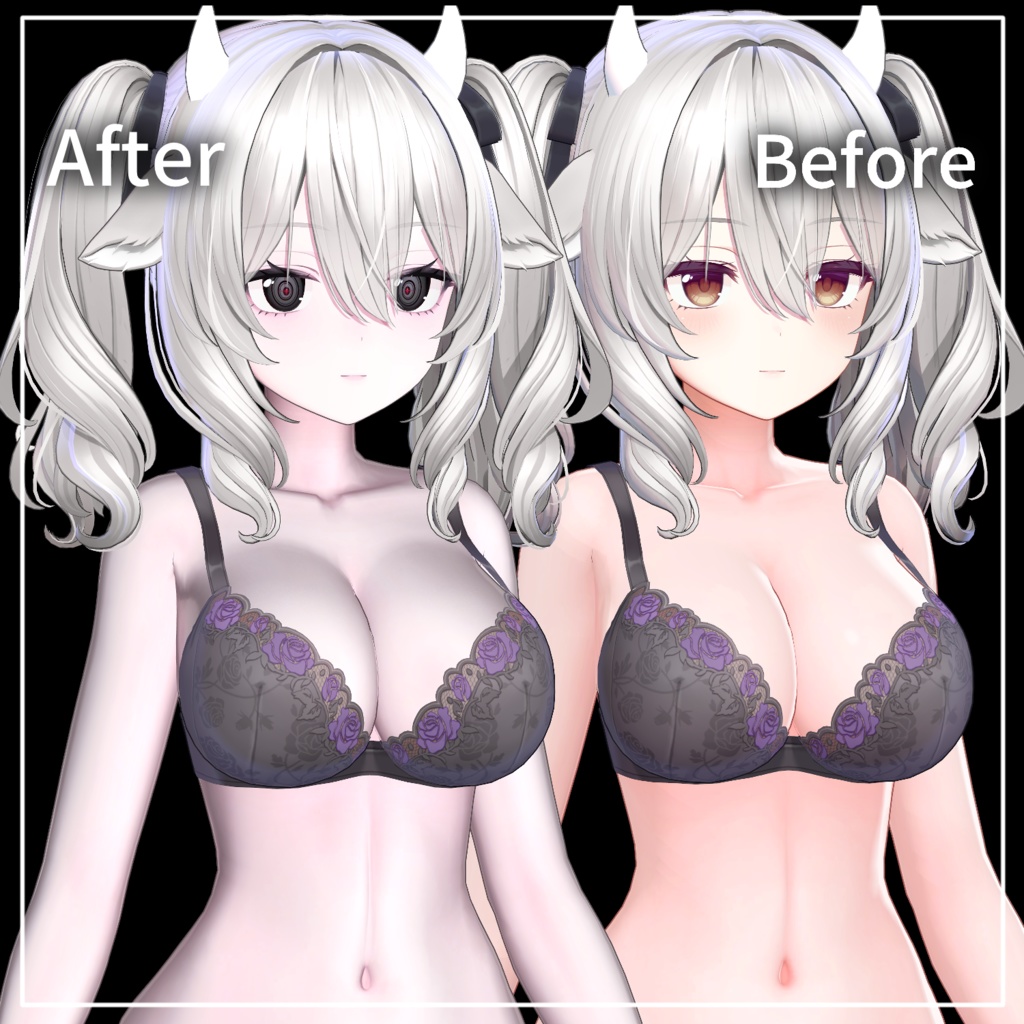 爆イケ白肌マテリアル(汎用)+おまけミルティナメイク🤍Anoyo skin Material+Milltina Makeup