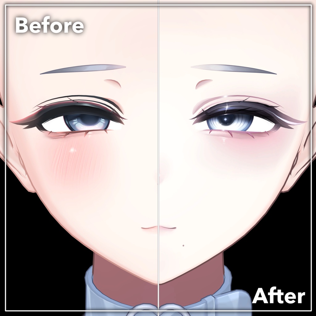 お姉さんクマリ✧メイク・アイテクスチャ✧Kumaly Makeup+Eye texture+Face Blendshape