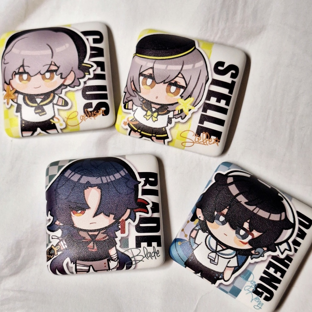 【非公式】崩壊スターレイル 四角ぷに缶バッジ