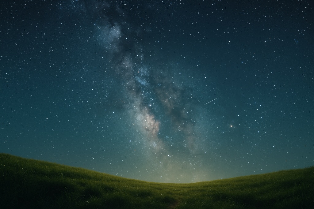 星空の下で