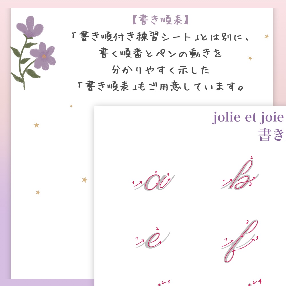 やさしく始める 小文字練習セット(Procreate & アナログ両対応)