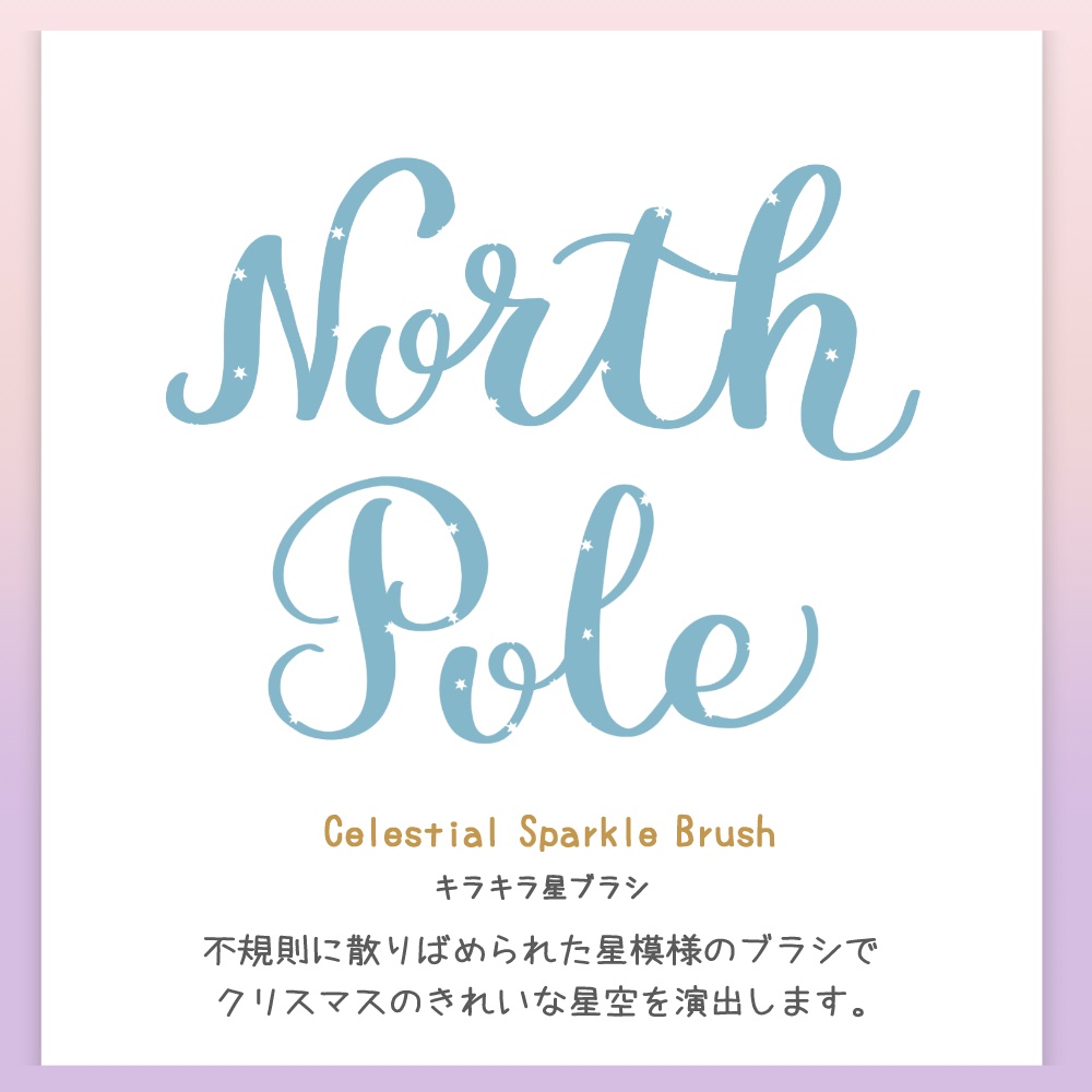 Procreate専用カリグラフィーブラシセット ♡ Holiday Brush Set (5本入り)