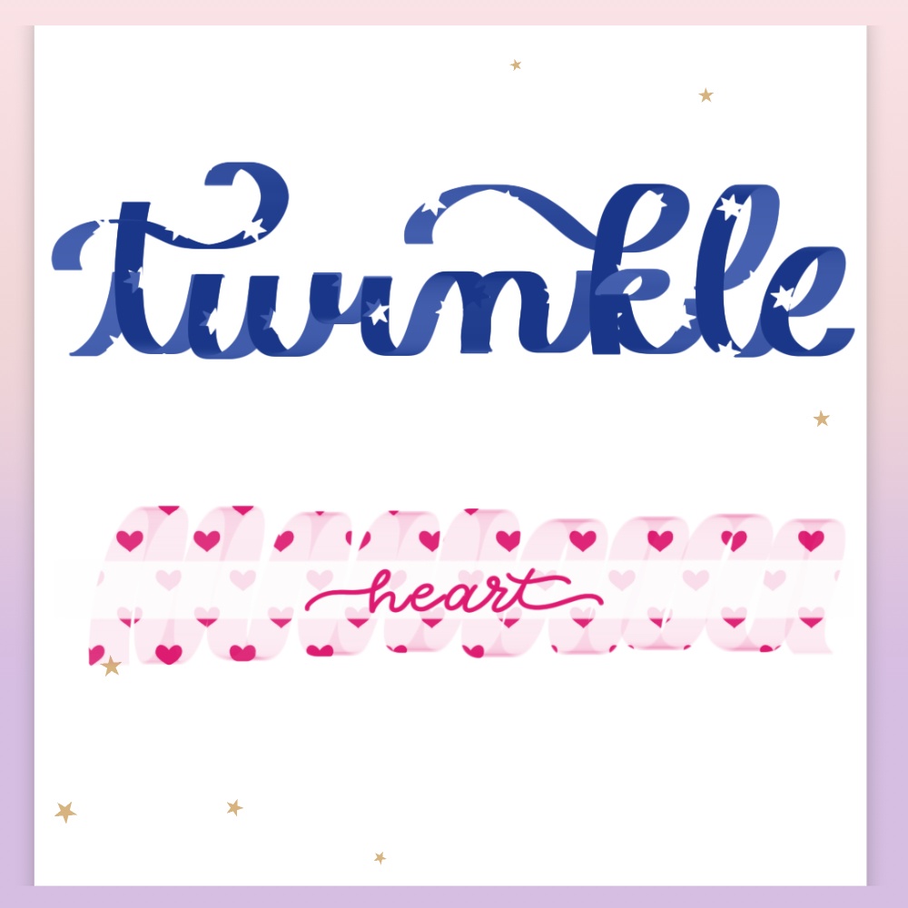 Procreate専用カリグラフィーブラシセット ♥ Whispering Ribbons (11本入り)