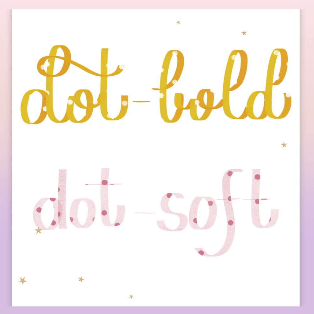 Procreate専用カリグラフィーブラシセット ♥ Whispering Ribbons (11本入り)