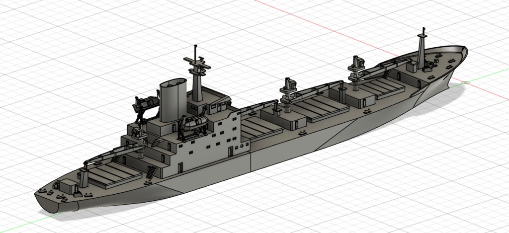 鉱石バラ積み/一般貨物船(90年代タイプ)1/700《商船/客船 12》