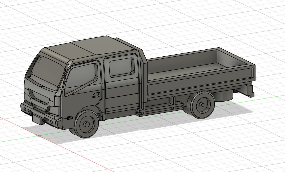 《商船/客船EX10》1/700車両「2トントラック」3種セット