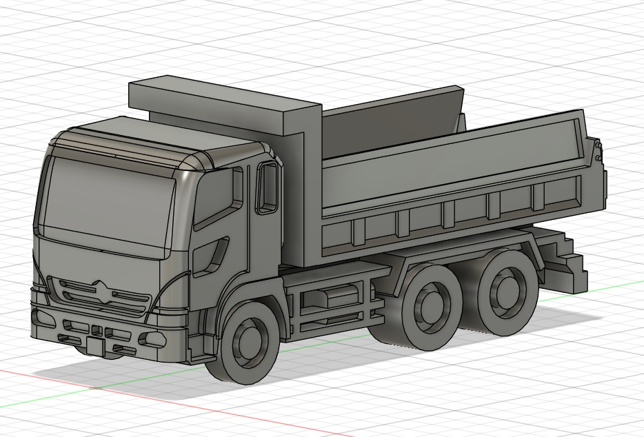 《商船/客船EX19》土建車両セット「ダンプトラック」1/700