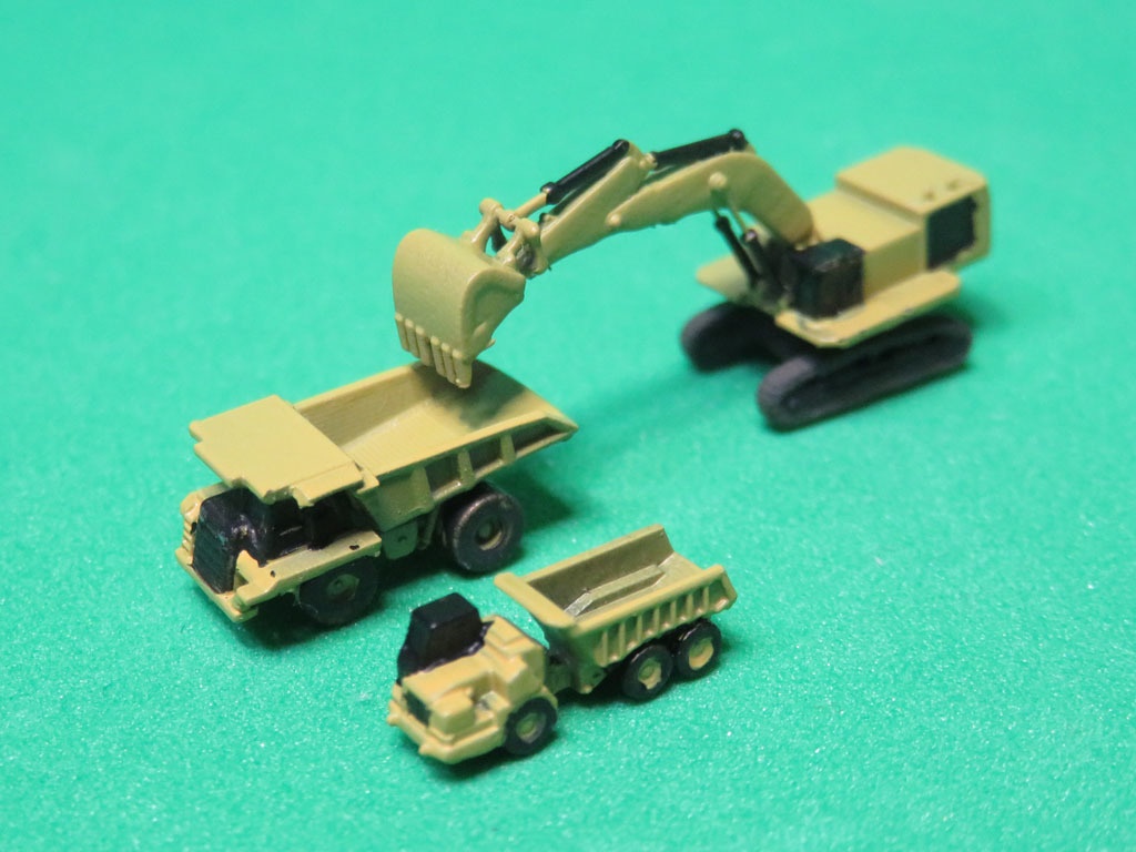 《商船/客船EX21》土建車両セット「アーティキュレートダンプ」1/700