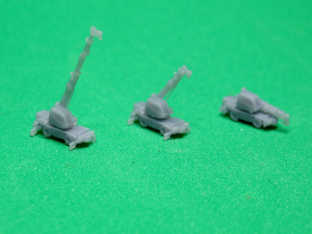 《商船/客船EX23》土建車両セット「ラフテレーンクレーン」1/700