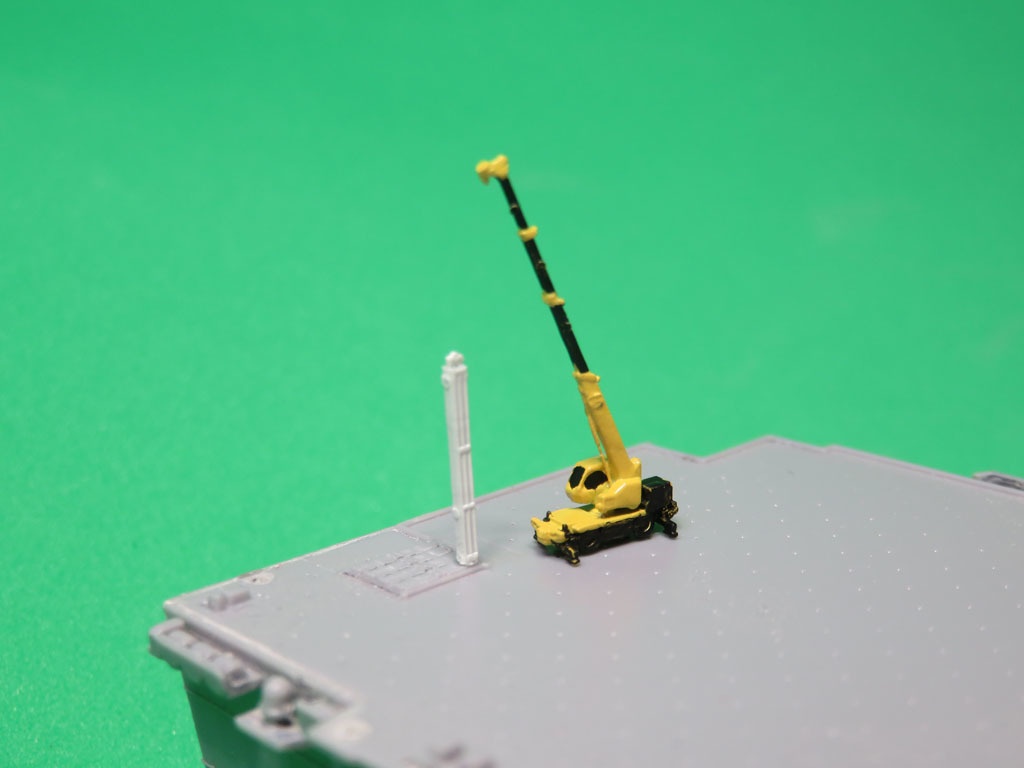 《商船/客船EX23》土建車両セット「ラフテレーンクレーン」1/700