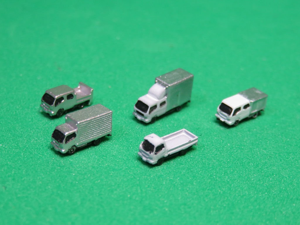 《商船/客船EX24》「2トントラック」02 車両5種セット 1/700