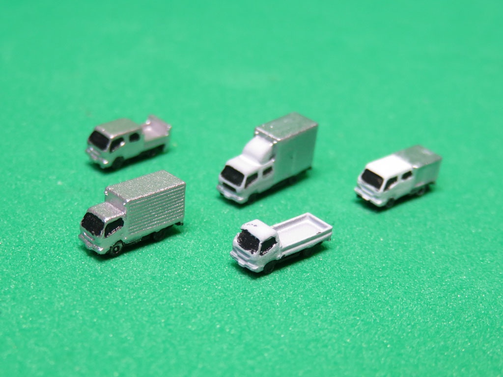《商船/客船EX24》「2トントラック」02 車両5種セット 1/700