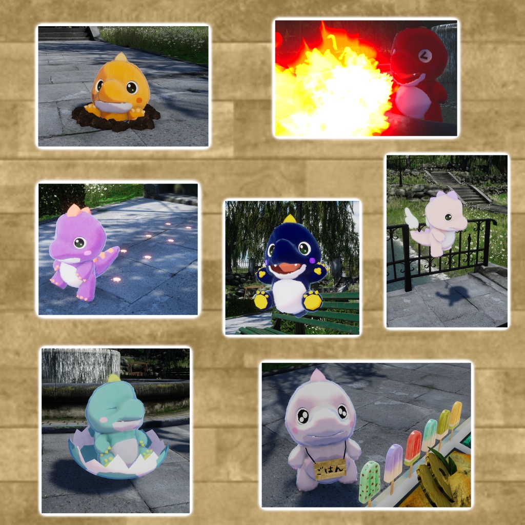 オリジナル3Dモデル 『もこドラゴン』