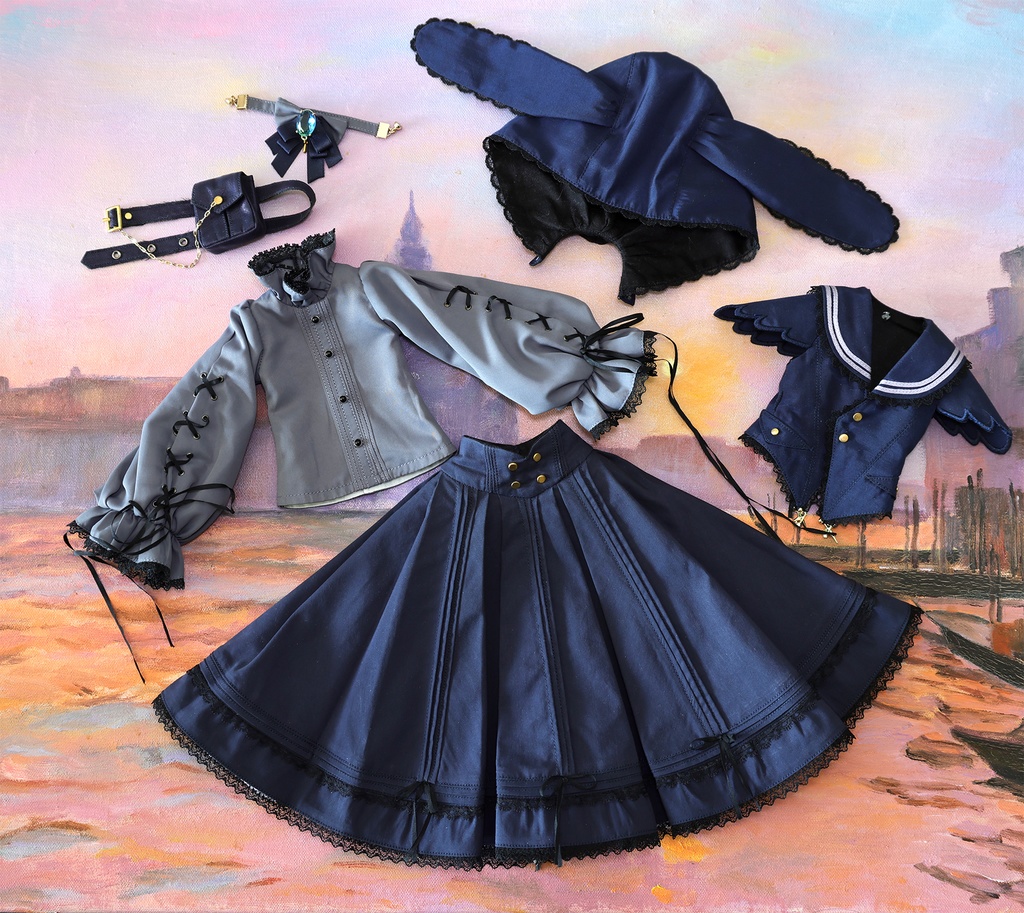 【Little Envoy-黒ウサギ-】40cmドール服