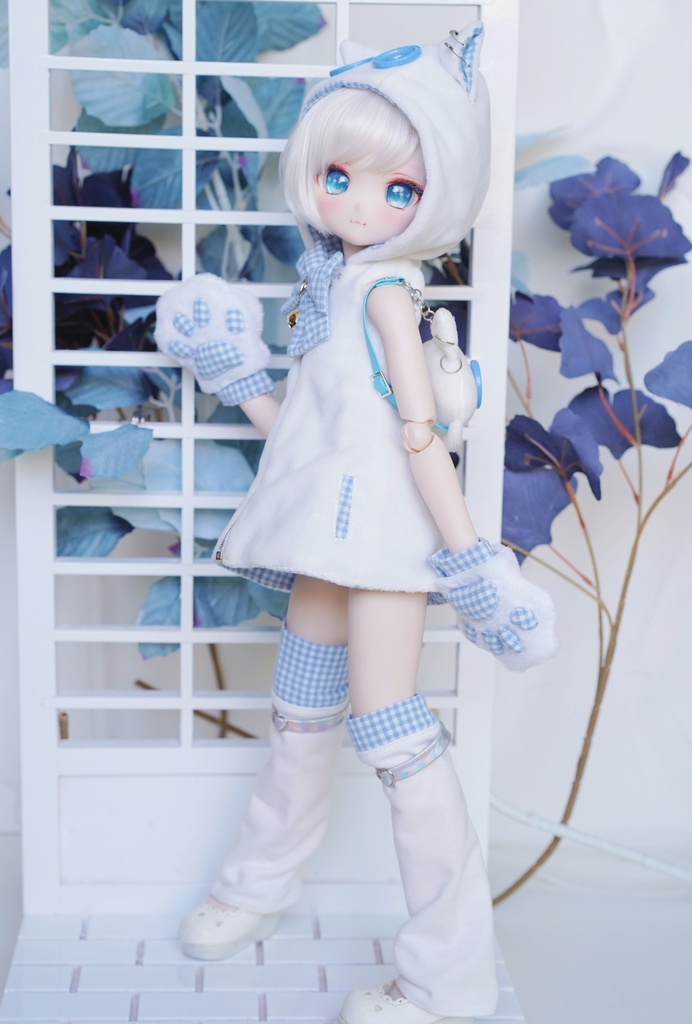【ニャンニャンパーカー】40cmドール服 パーカーセット