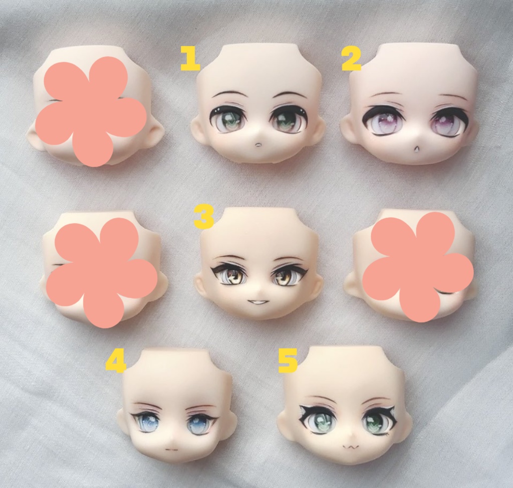 カスタムフェイスパーツ　ねんどろいど使用可
