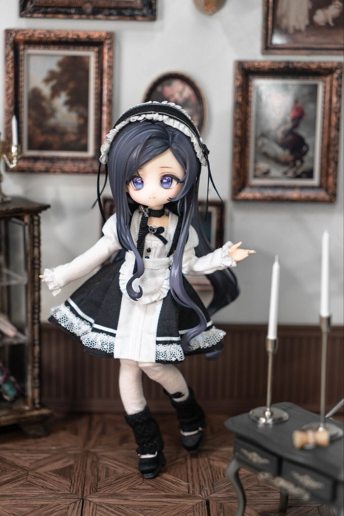 【リリーライシ☆アサガオシリーズ】オリジナルヘアパーツ 未塗装ガレージキット ねんどろいど使用可 委託販売