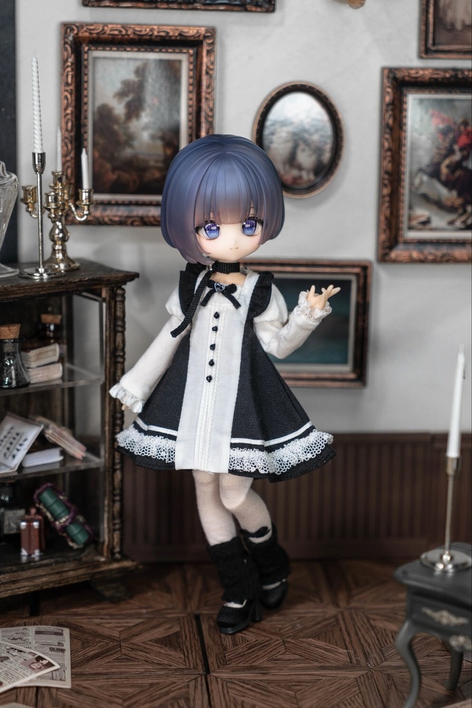 【リリーライシ☆アサガオシリーズ】オリジナルヘアパーツ 未塗装ガレージキット ねんどろいど使用可 委託販売