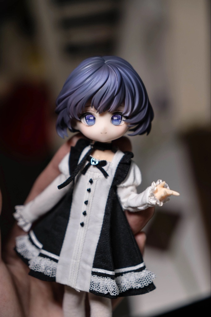 【リリーライシ☆アサガオシリーズ】オリジナルヘアパーツ 未塗装ガレージキット ねんどろいど使用可 委託販売