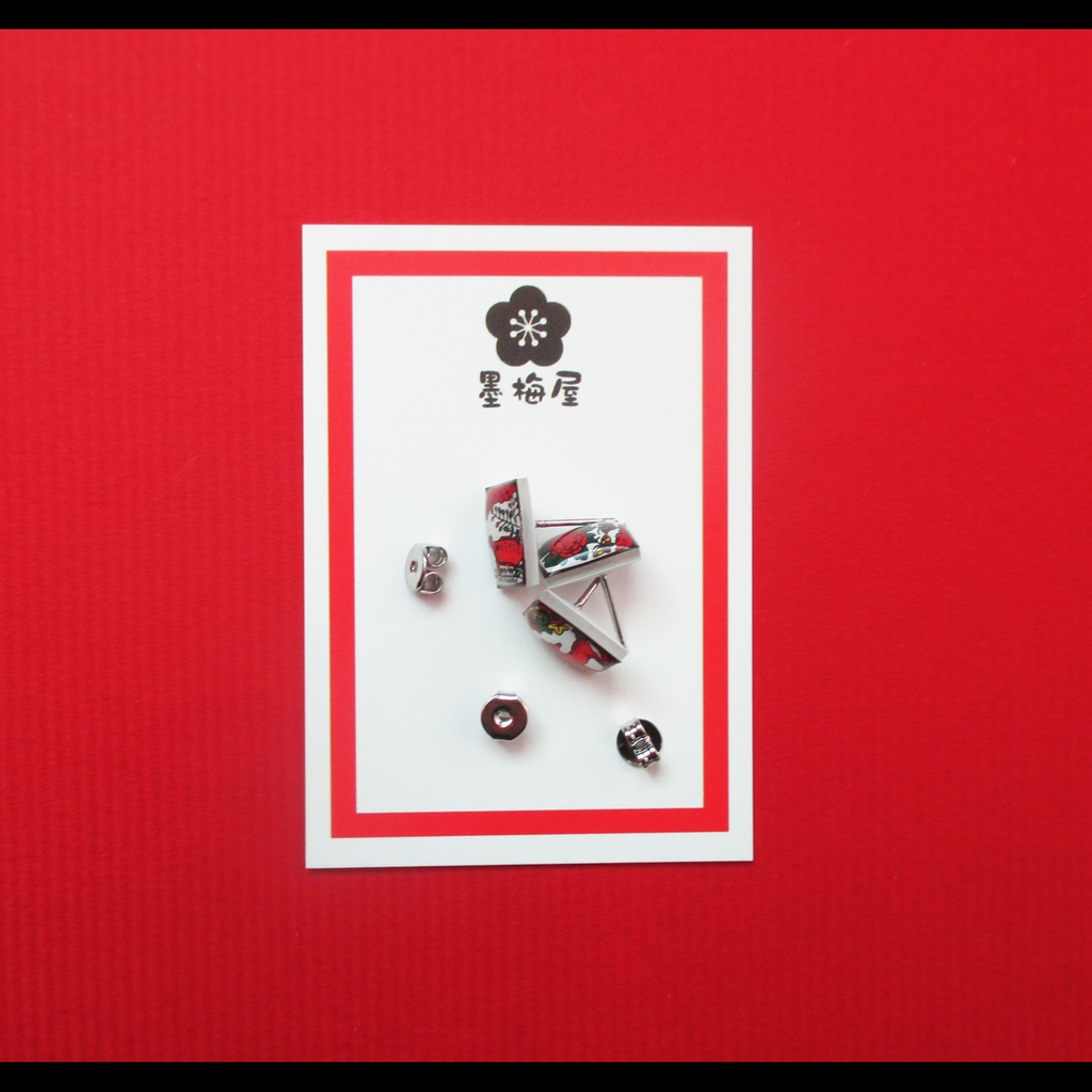 花札ピアス猪鹿蝶