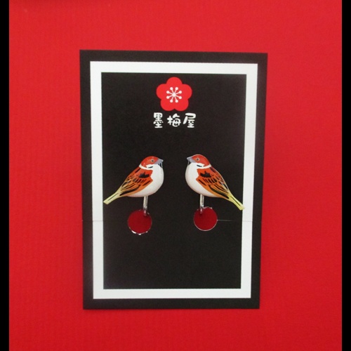 すずめイヤリング3