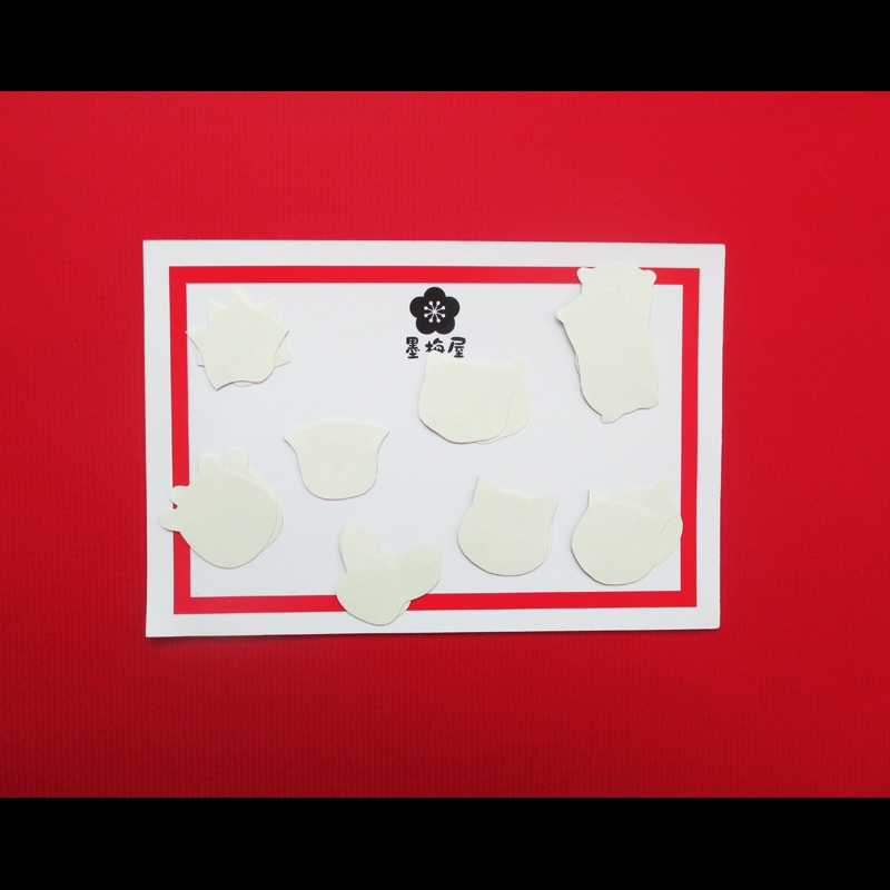 【フレークシール】動物【8柄×2枚の16枚入り】