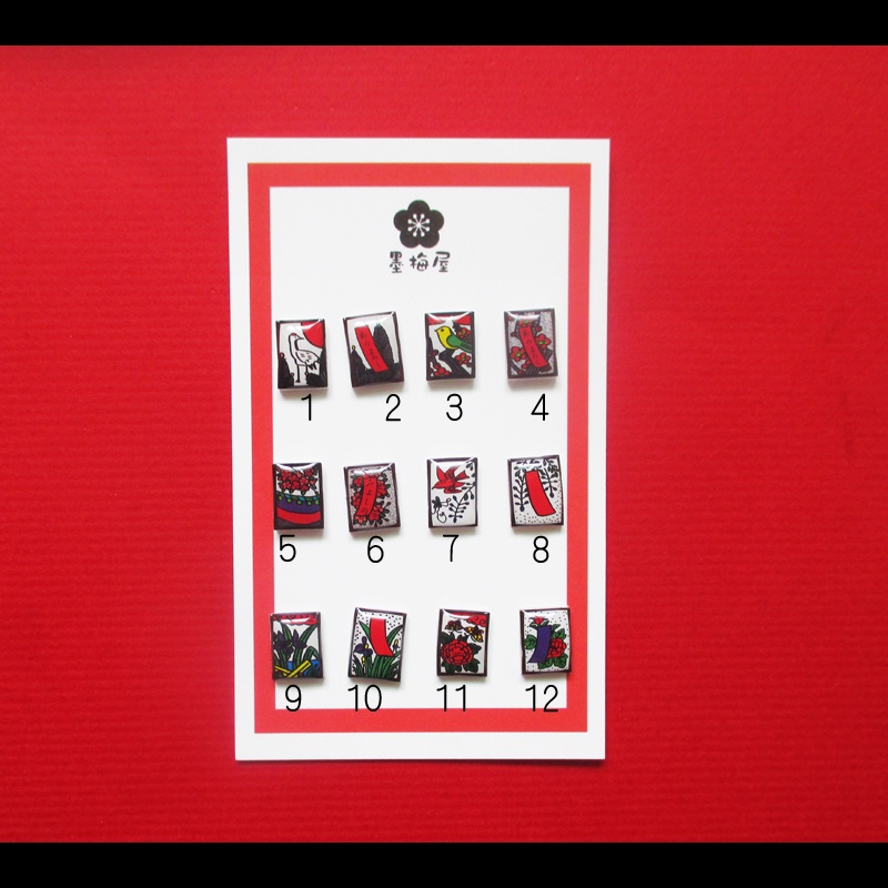 【選べるピンバッジミニ】花札