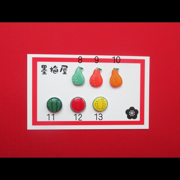 【選べるピンバッジミニ】果物