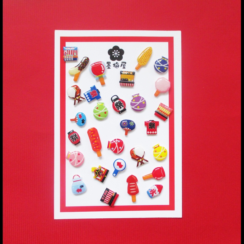 【選べるピンバッジミニ】お祭り